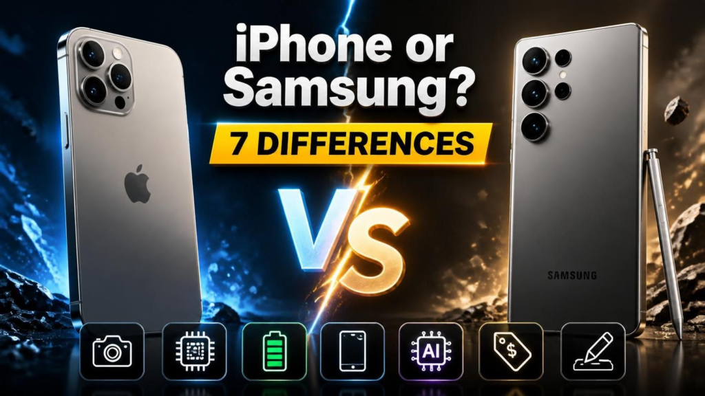 iPhone or Samsung? 7 differences decide your choice before purchasing